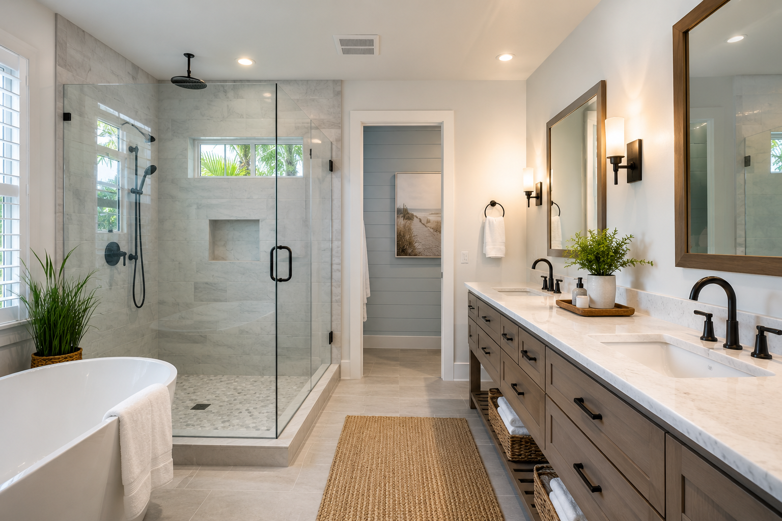Modern bathroom remodeling in Fernandina Beach, FL