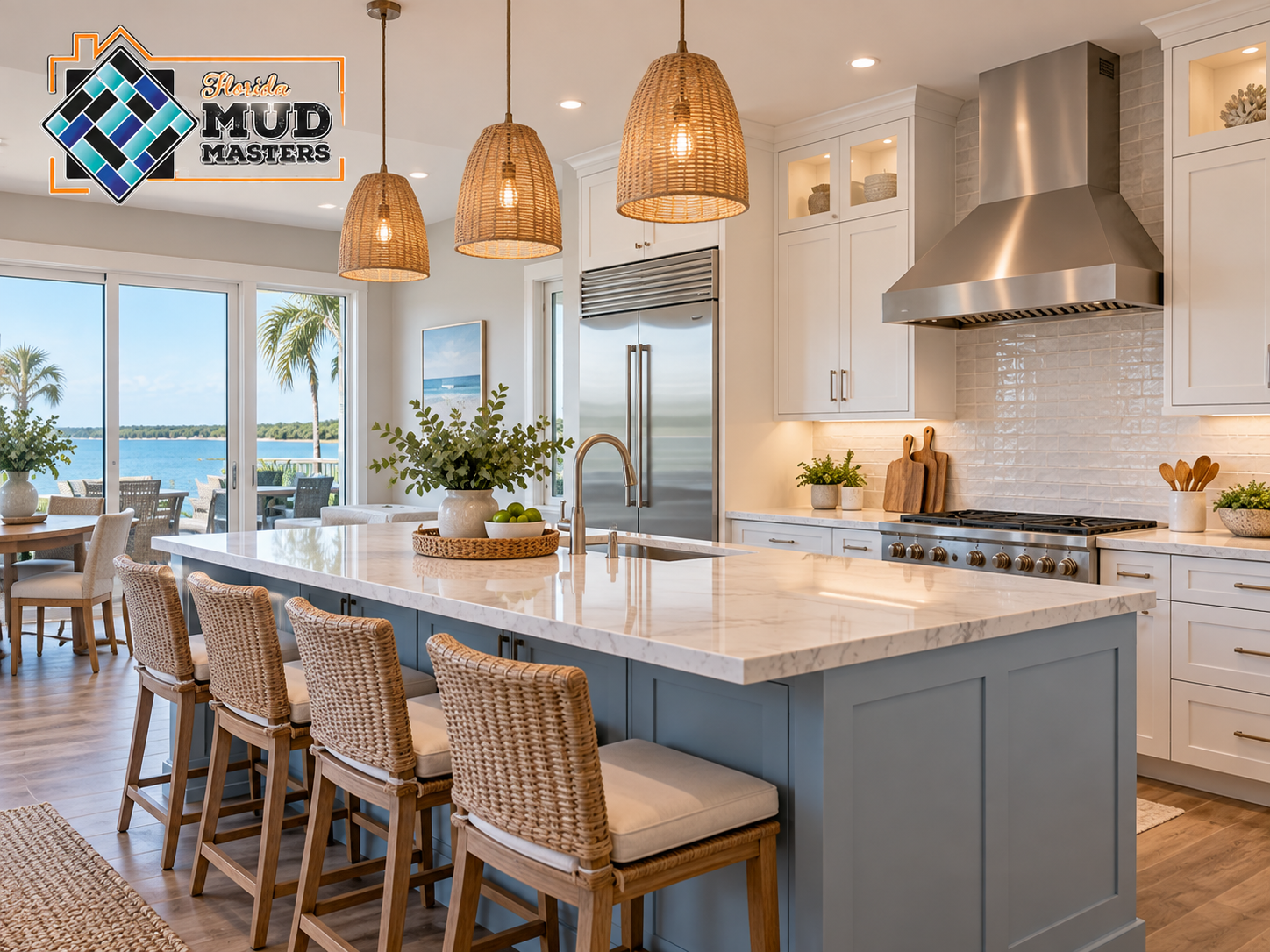 Kitchen remodel in Fernandina Beach by Florida Mud Masters